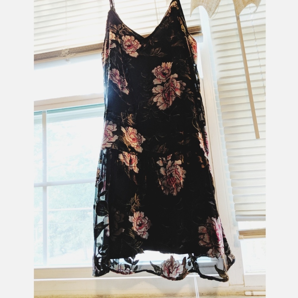 Velvet mini dress